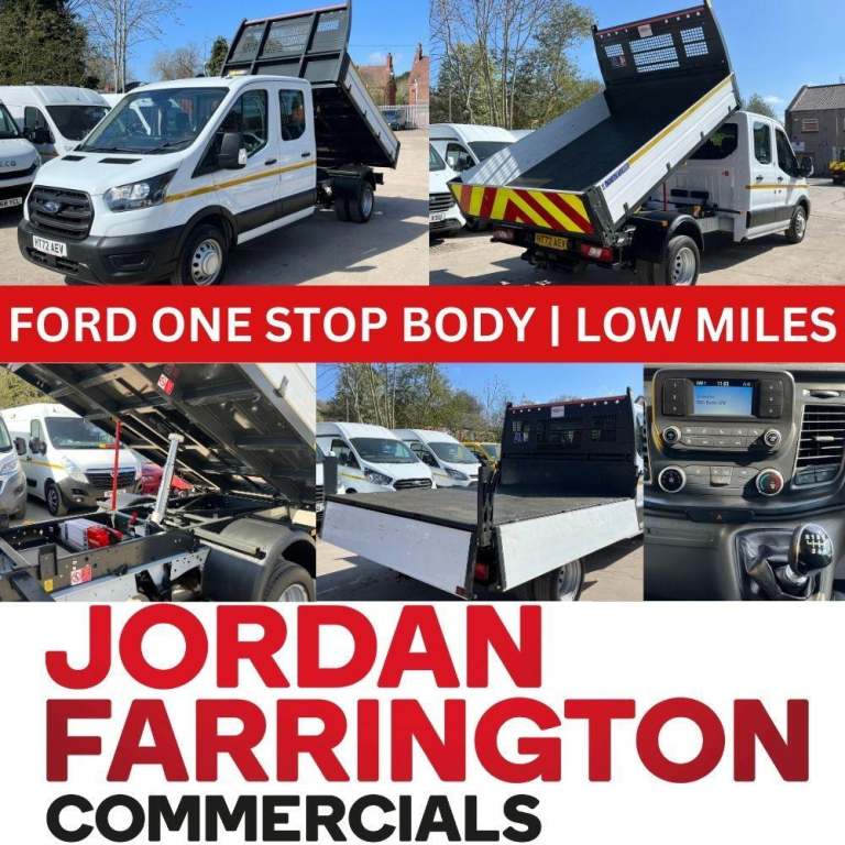 2022 72 reg FORD TRANSIT 350 RWD EURO 6 DOUBLE CAB FORD ONE STOP ALLOY BODY