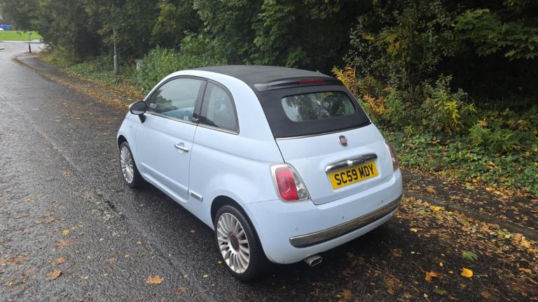 Fiat, 500, Convertible, 2009, Manual, 1368 (cc), 3 doors