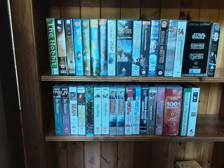 34 VHS tapes including Star Wars special edition set of 3