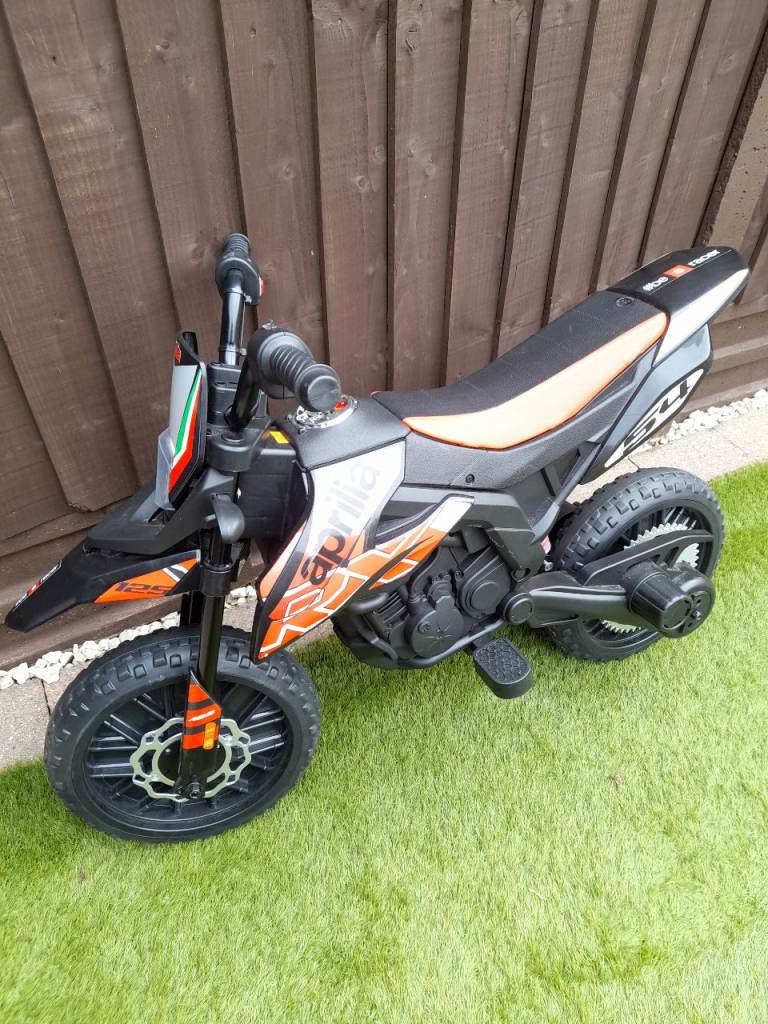 12v aprilia electric ride on motorbike 