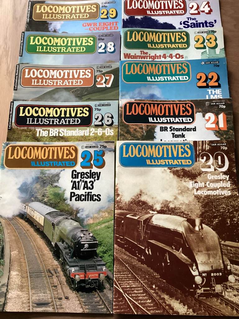 TEN Locomotives Illustrated Numbers 20 -29 inclusive