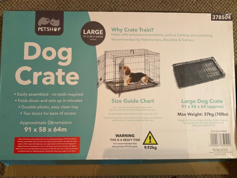Large dog crate