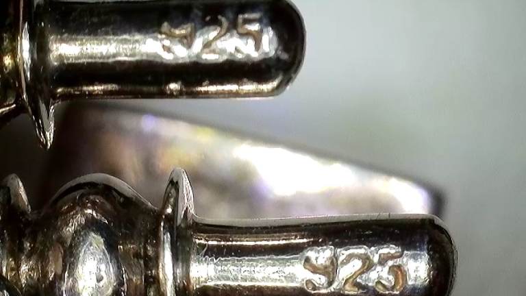 Classic 925 silver onyx square cufflinks - chain link - 13mm/0.5'' - gift box