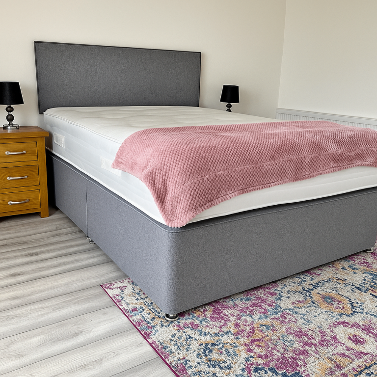Brand New Double Divan Bed With Optional Mattress And Storage Drawers With All Sizes Available