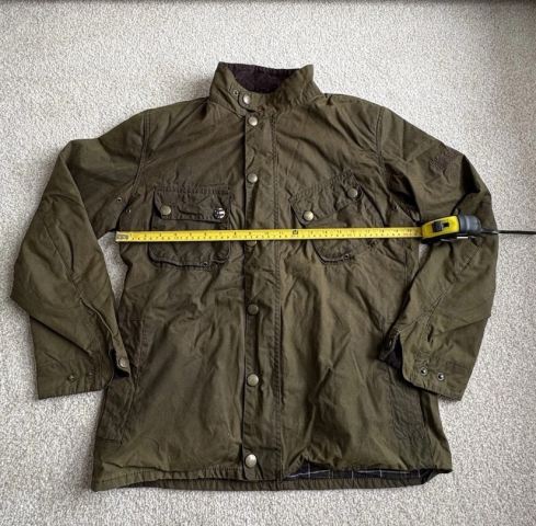 Barbour Steve McQueen Wax Jacket Size Large - Measurements On