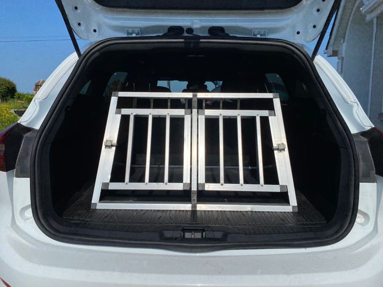 Aluminium Gundog / Working Dog Box – Car Boot Dog Transport Crate – 90x70x50cm