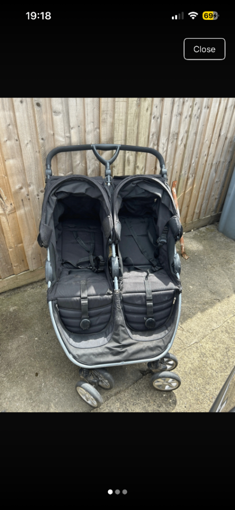 Britax b agile double pushchair  