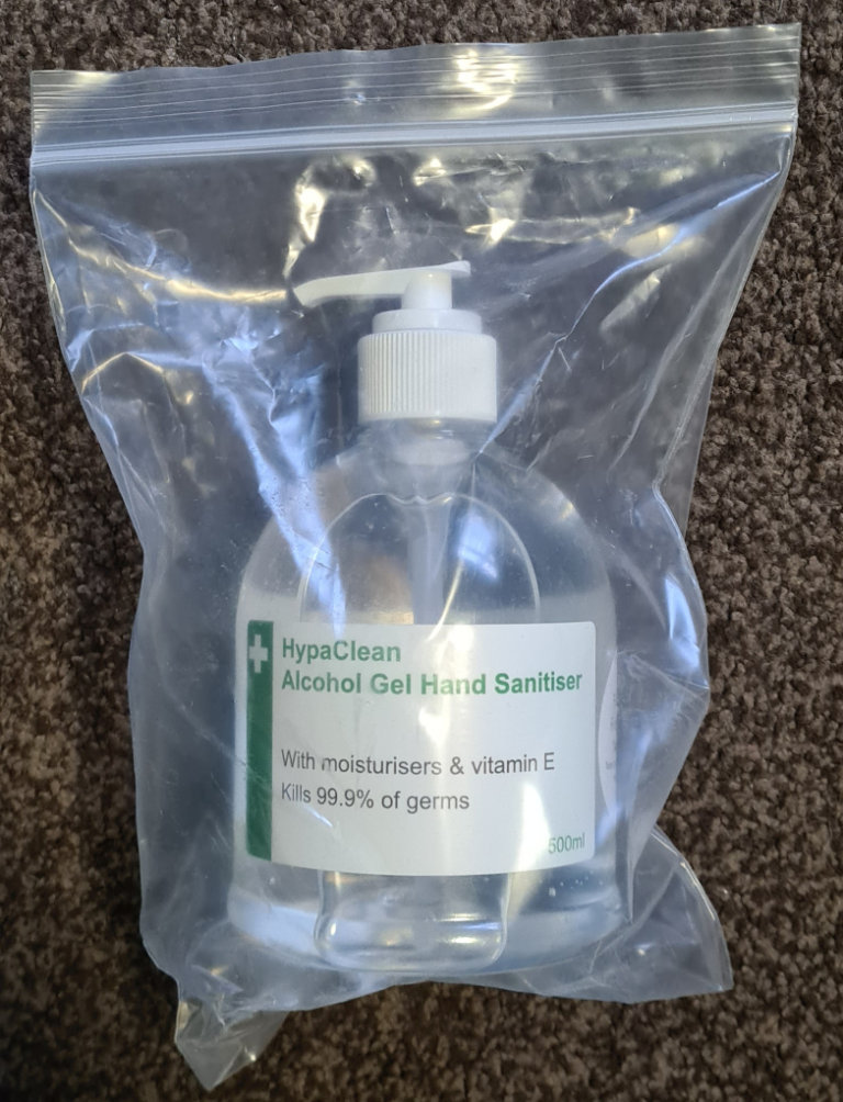 HyppaClean Alcohol Gel Hand Sanitiser With Moisturisers & Vitamin E x8