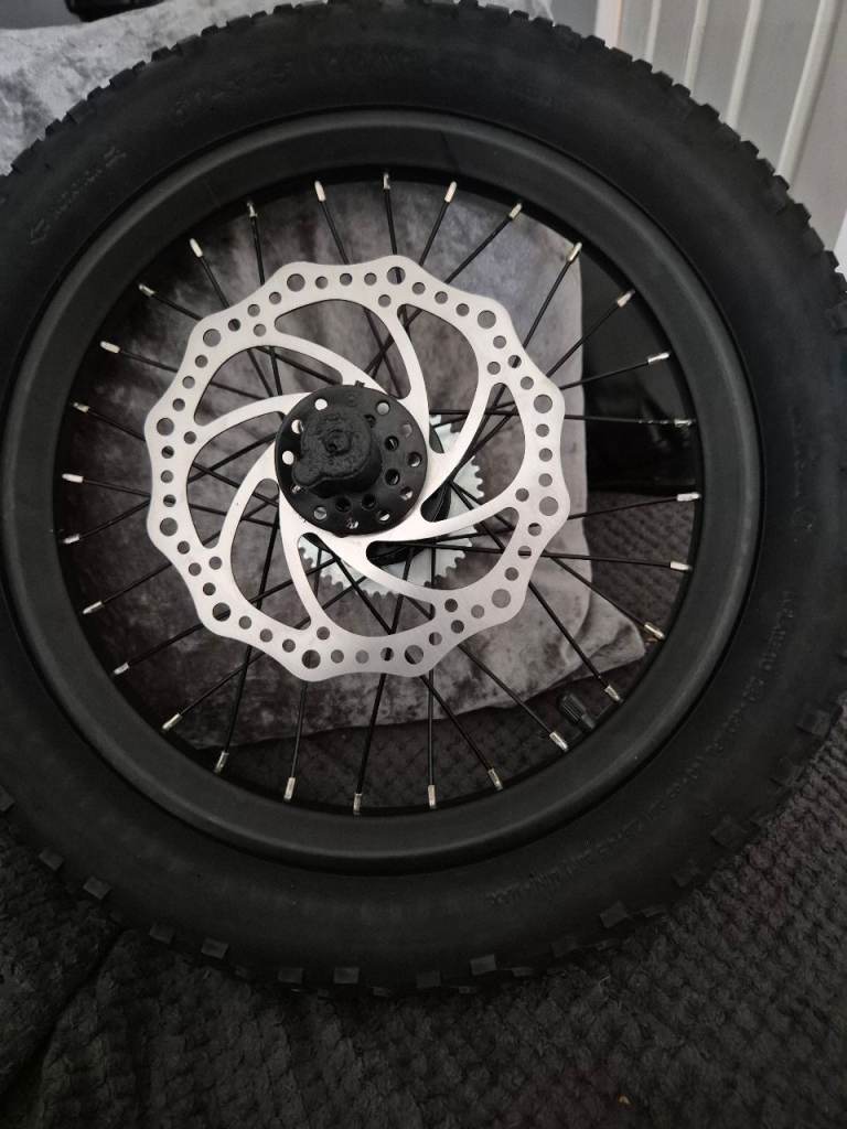 Ride on bike wheel 