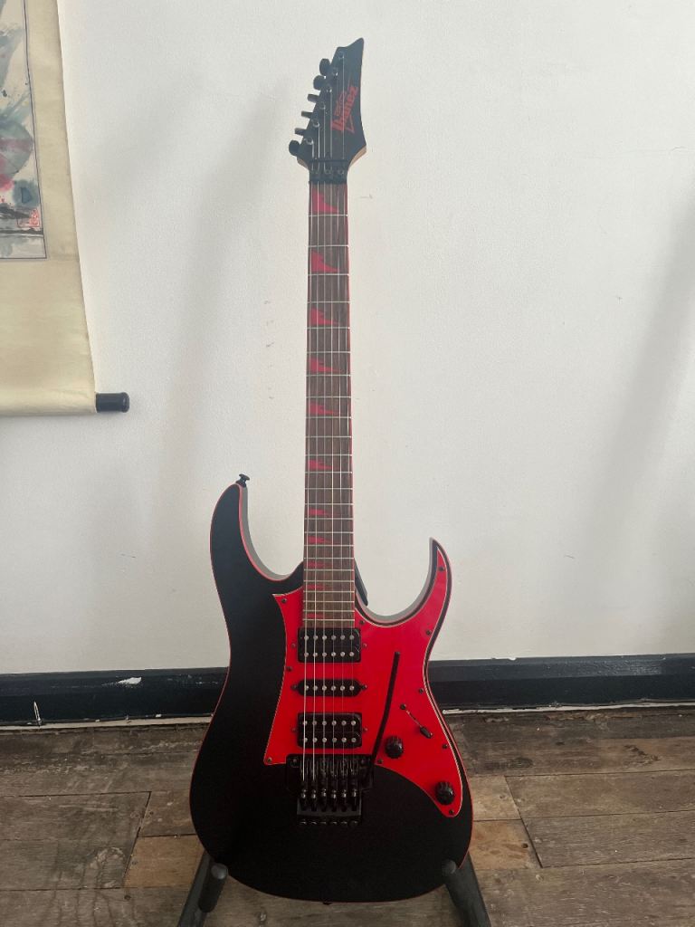 Ibanez guitar. Floyd Rose tremolo.