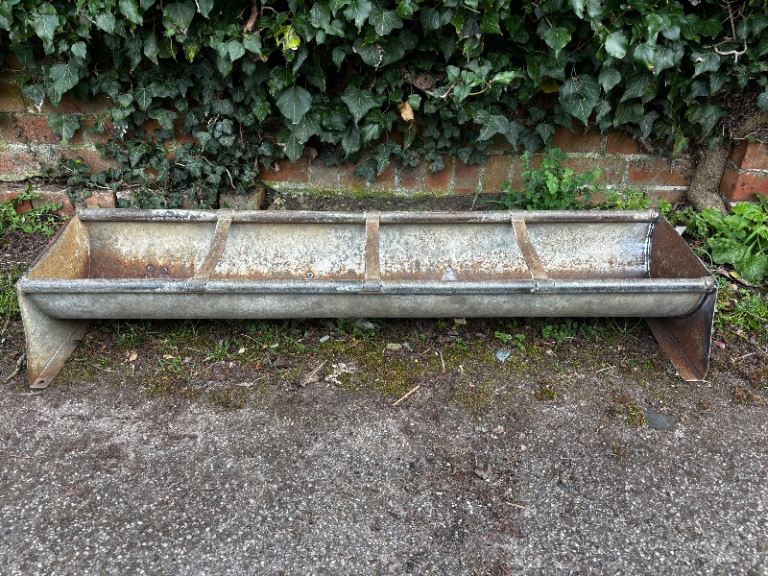 Galvanised Trough Planter 
