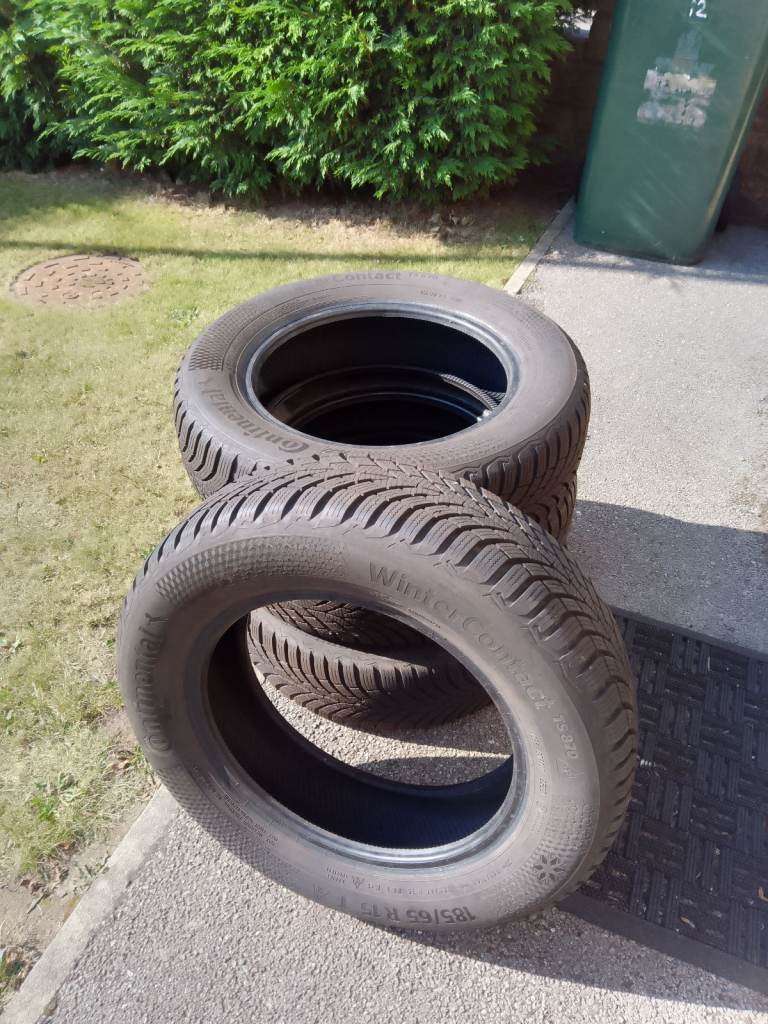 £60  Set 4 x winter /all year tyres Continental 185 / 65 R15  lots of tread *PENISTONE AREA*