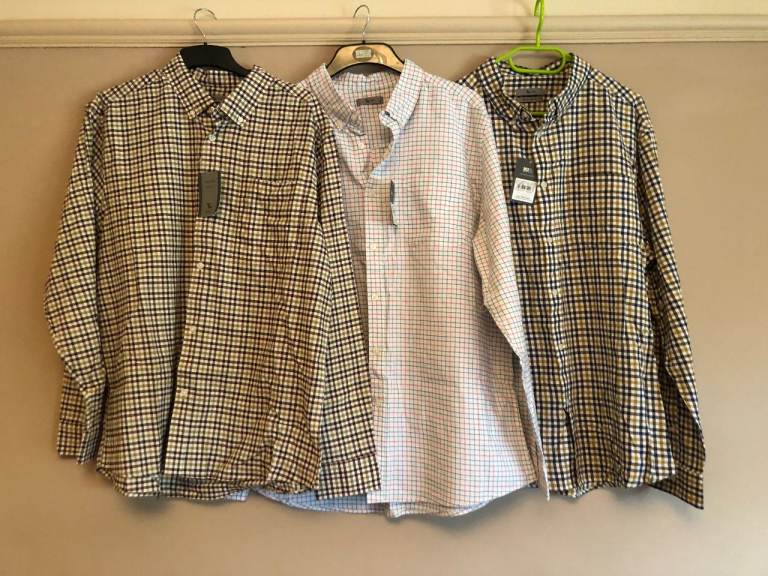 Three Men's TU Cotton Shirts as new still have tags