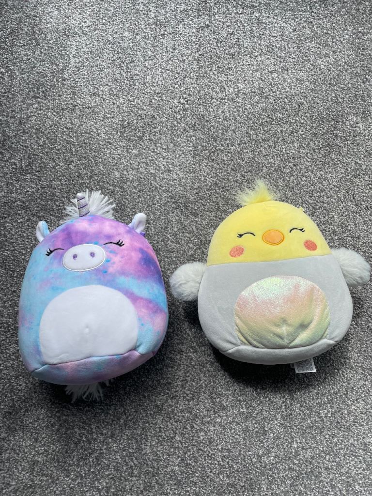Two Squishmallows - Unicorn and Bird, As Good As New