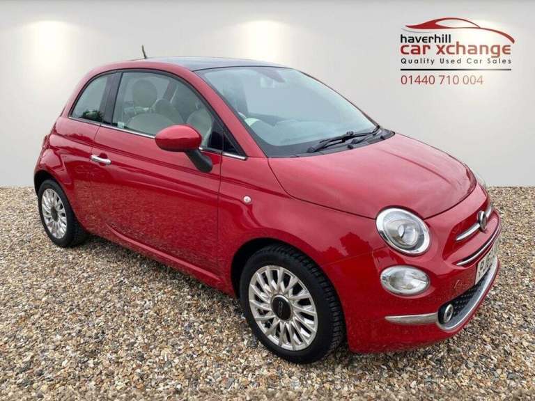 2017 Fiat 500 1.2 Lounge Hatchback 3dr Petrol Manual Euro 6 (s/s) (69 bhp) Hatchback Petrol Manual