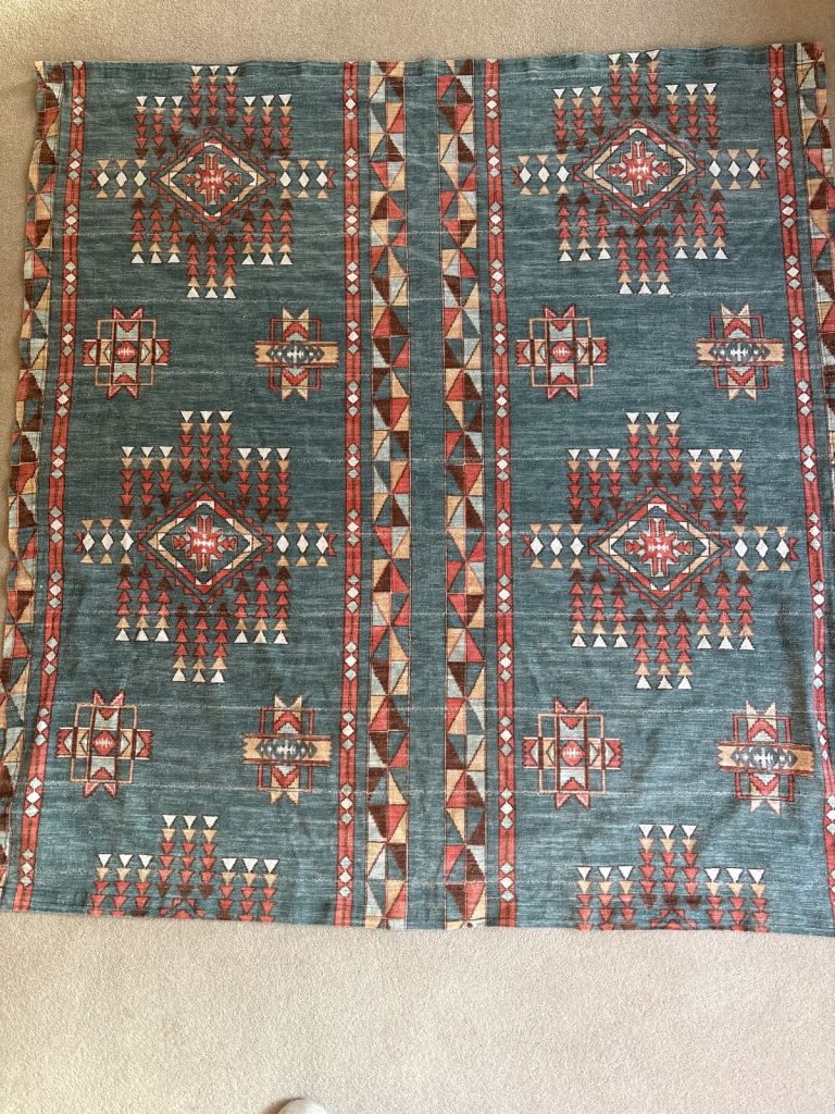 Material suitable for a throw or similar