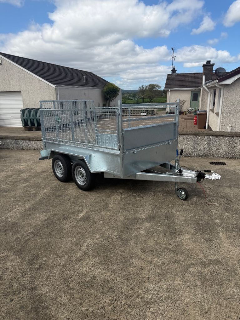 Car Trailer (Builders Trailer) - 8 x 5 - Galvanised