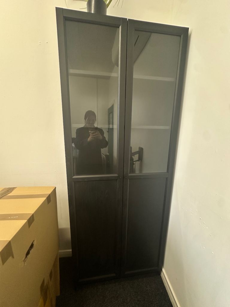 IKEA Bookcase with glass-doors