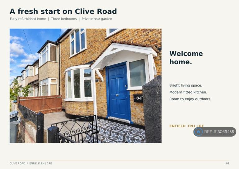 3 bedroom house in Clive Road, Enfield, EN1 (3 bed) (#3059488)