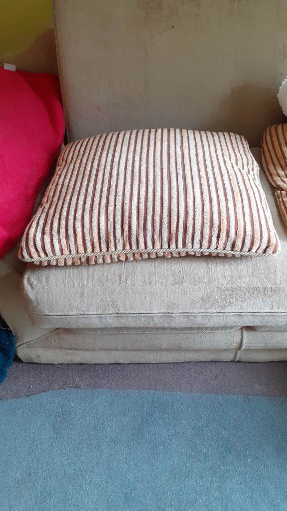 4 very large matching Cushions with removeable covers