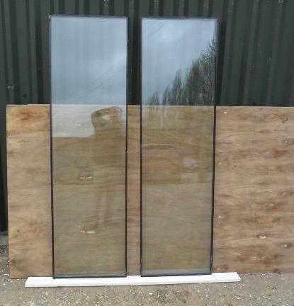 Two Glass Window Panels - Good Condition