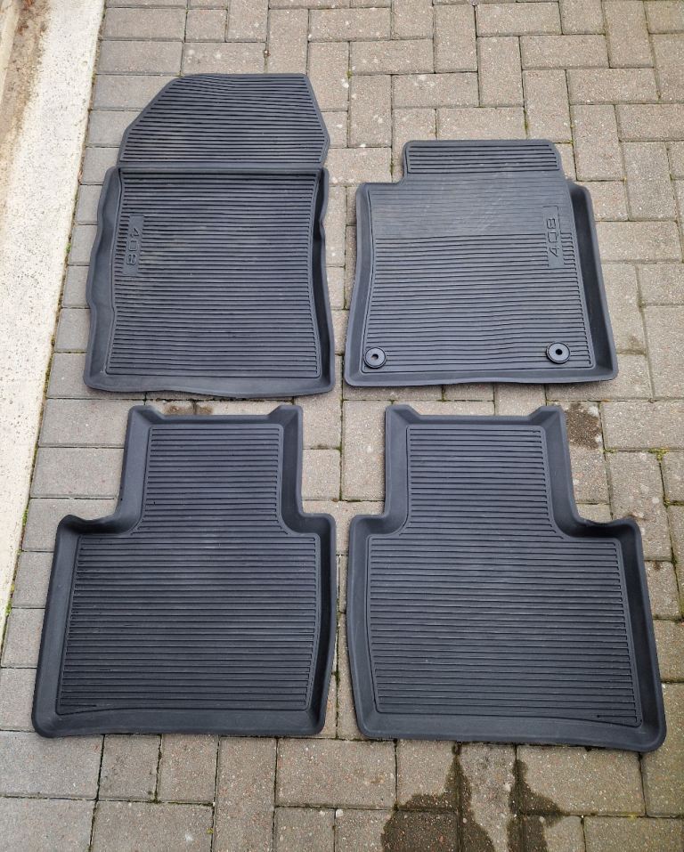 Peugeot 408 rubber car mats & boot liner