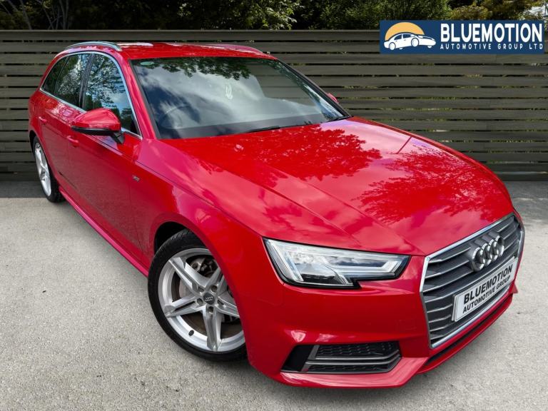 ✿2016/66 Audi A4 Avant 2.0 TDI 190 S line Estate, Red, Diesel ✿NICE EXAMPLE✿