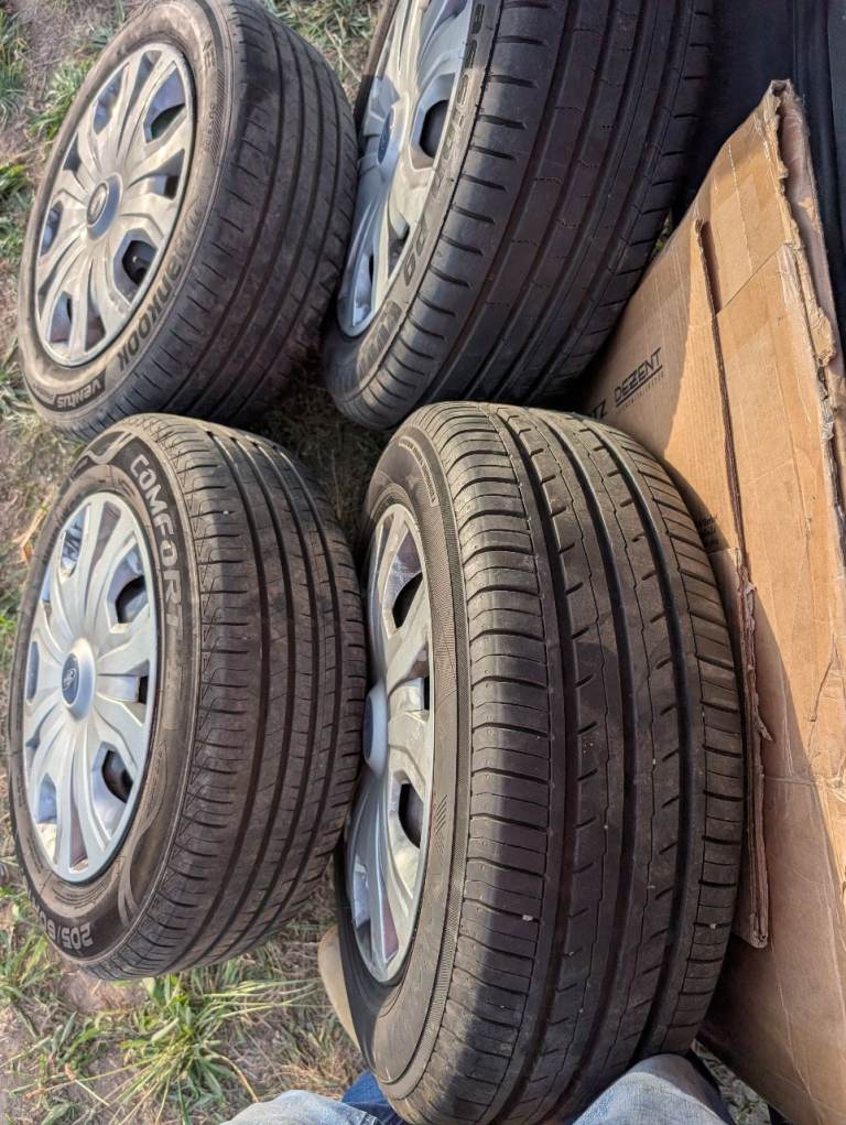 New tyres and steel wheels