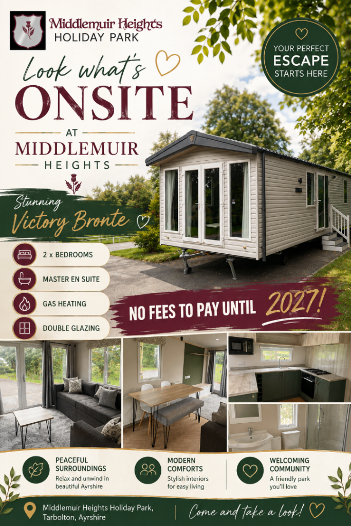 VICTORY BRONTE | 2 BEDS | MIDDLEMUIR HEIGHTS | NO FEES UNTIL MARCH 2027 | LOVELY FAMILY HOLIDAY HOME