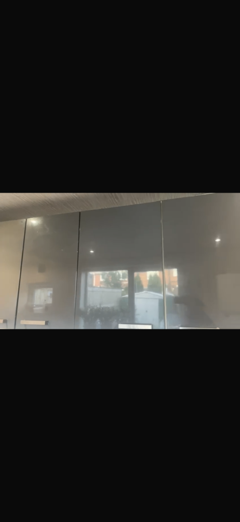 Kitchen units and sink and worktop