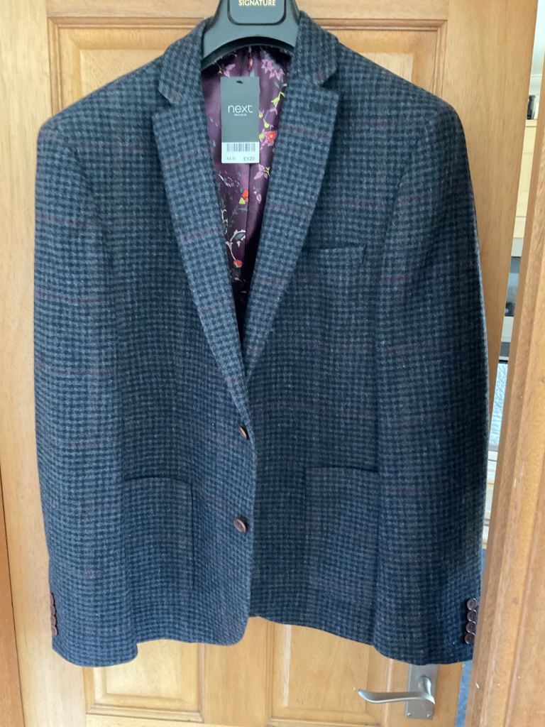 New Next Signature Blazer/Jacket 44R Slim Fit