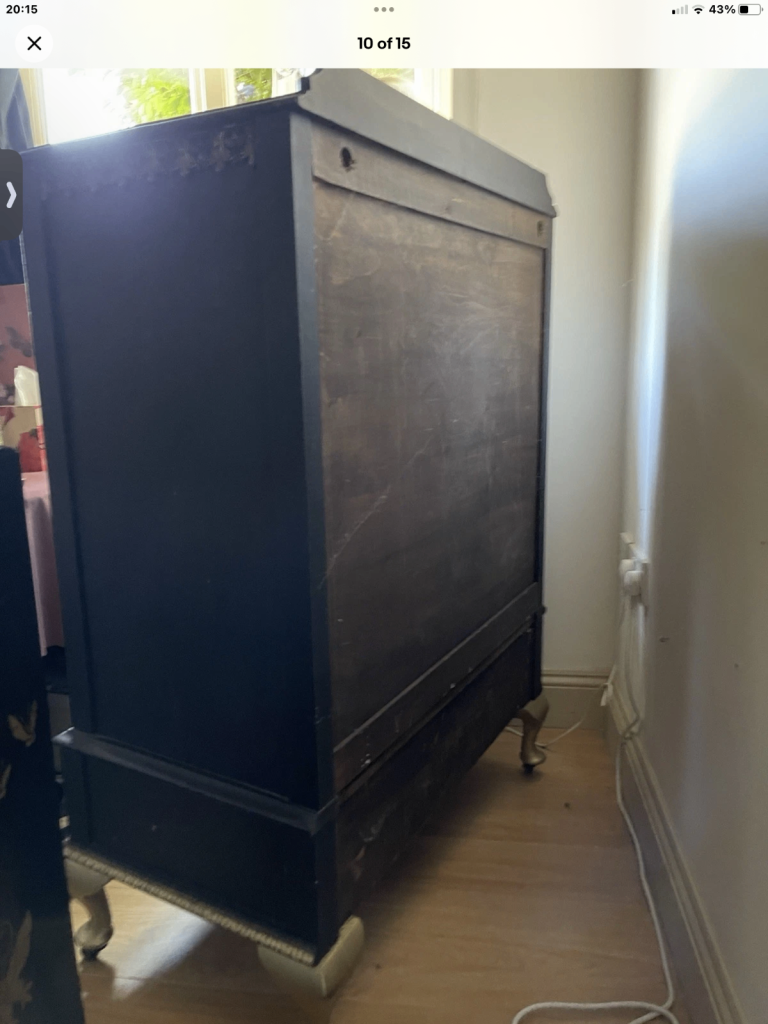 Chest Of Drawers Theme: “Serene Thoughts”  Upcycled Hand Painted