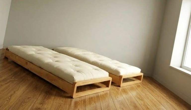 exuding class sophistication construction built to last Futon company pair single double day bed 