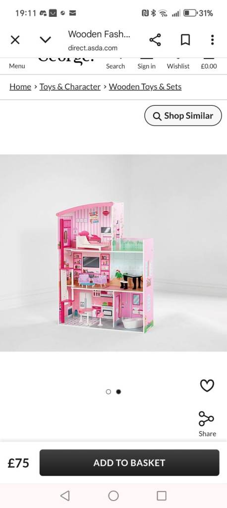Wooden Dolls house 
