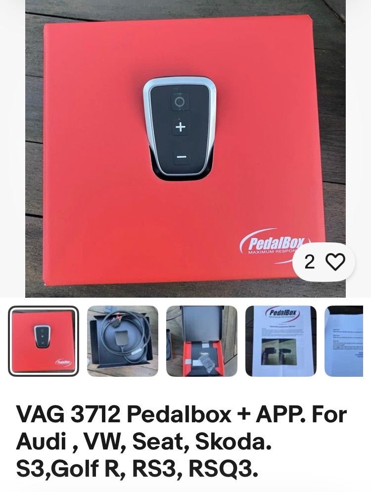 VAG 3712 Pedalbox + APP. For Audi , VW, Seat, Skoda. S3,Golf R, RS3, RSQ3.