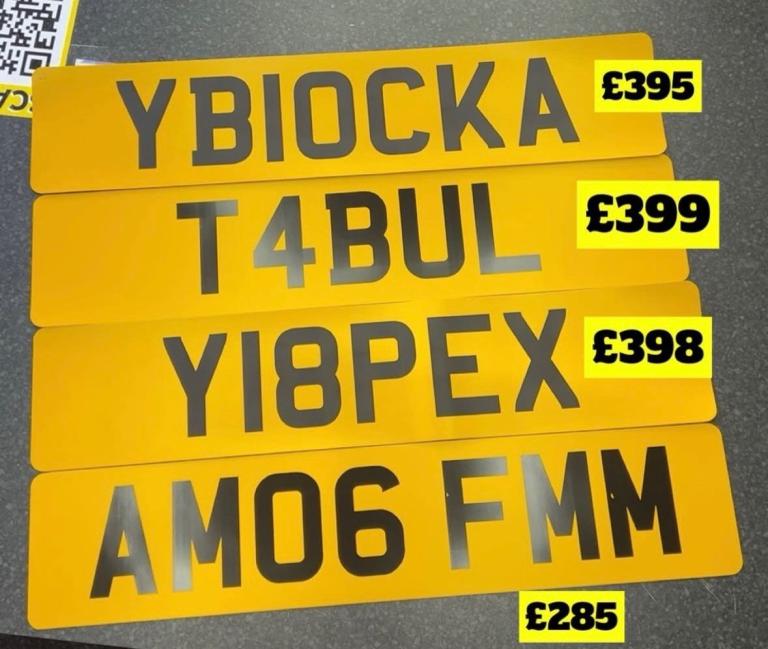 Number plates