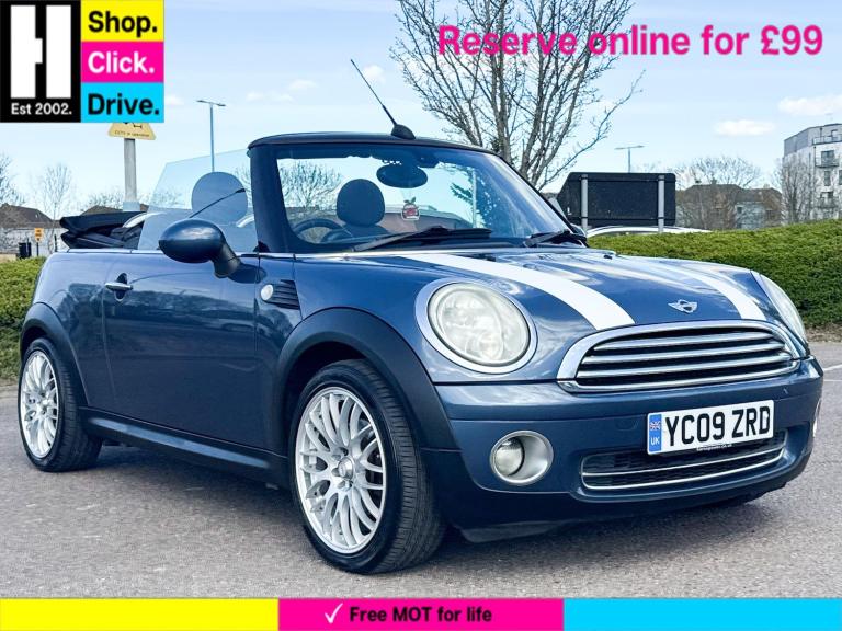 2009 MINI Convertible 1.6 Cooper Convertible 2dr Petrol Manual Euro 4 (120 ps) CONVERTIBLE Petrol...