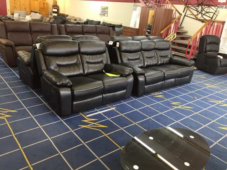 Brand New Super-Comfy & High-Quality 3+2 Seater & Corner Electric Roma Recliner Sofa Suit For Sale🚛
