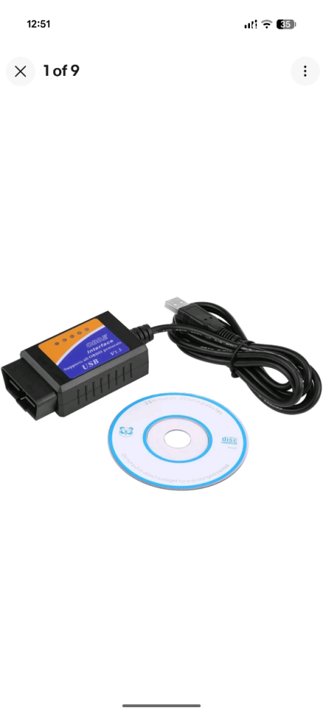 Interface USB OBD2 OBDII Diagnostic Car Scanner Scan Tool USB Connector V1.5 