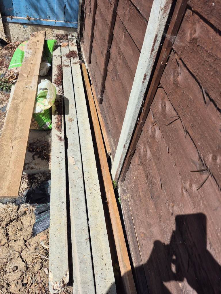  To.Nine foot concrete fence post