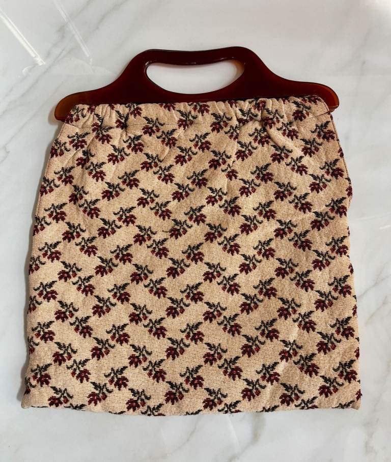 Vintage HOLYROOD CRAFT Tapestry Sewing Craft Yarn Wool Wool Keeper Storage Bag 
