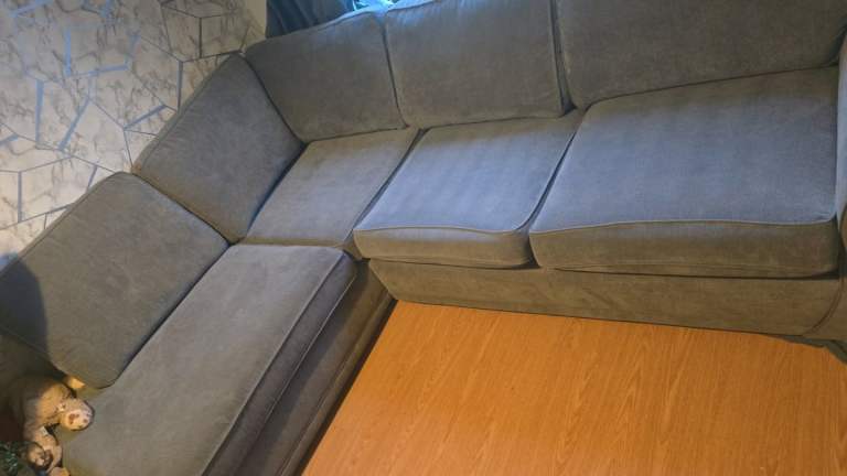 DFS Orka Corner Sofa and Footstool 