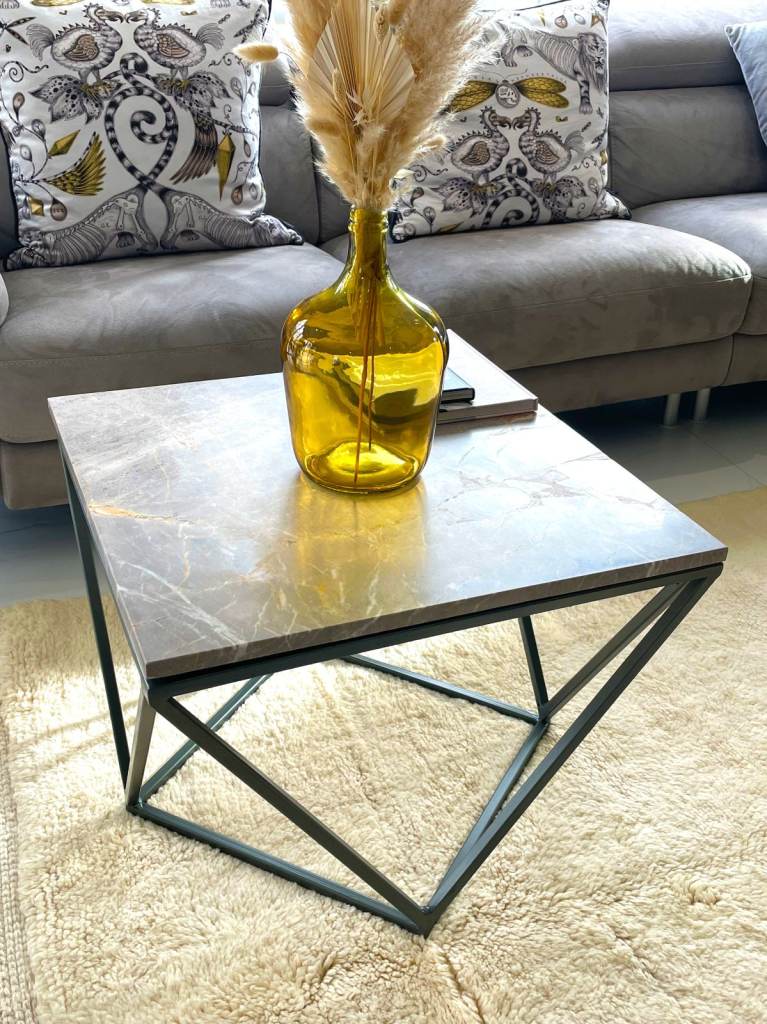 Grey/Brown Marble coffee table brand new boxed