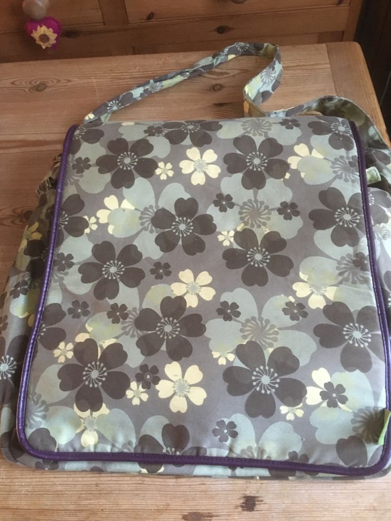 Floral baby changing bag with incorporated changing mat - NEW 