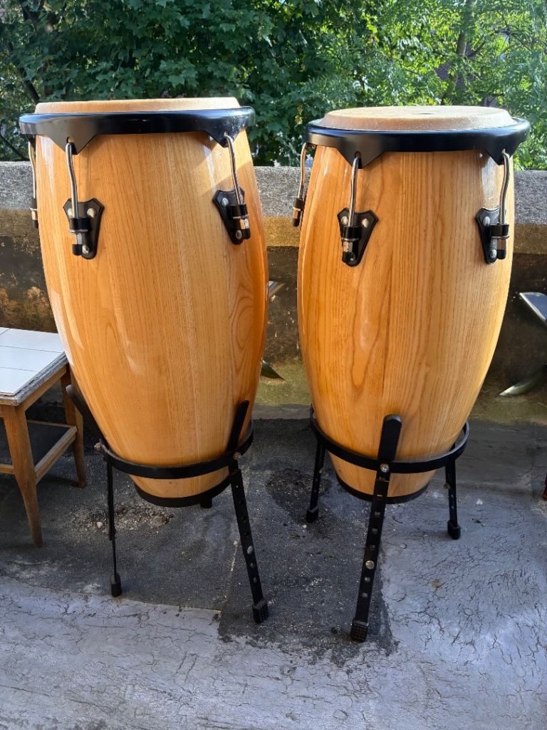 Large Conga/Congo drums with stands 