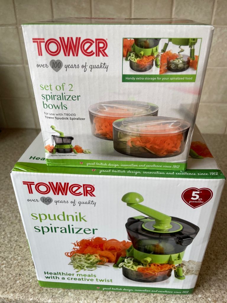 Tower Spudnik Spiralizer & Spare Bowls