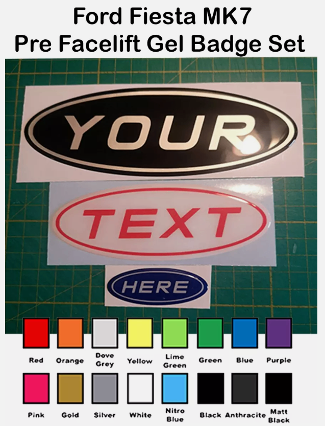 Ford Kuga MK3 Facelift 2024 Onwards Gel Badge set front, rear & s/wheel