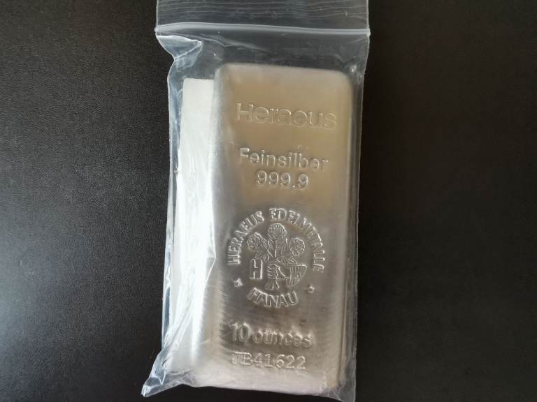 10oz silver bullion bar