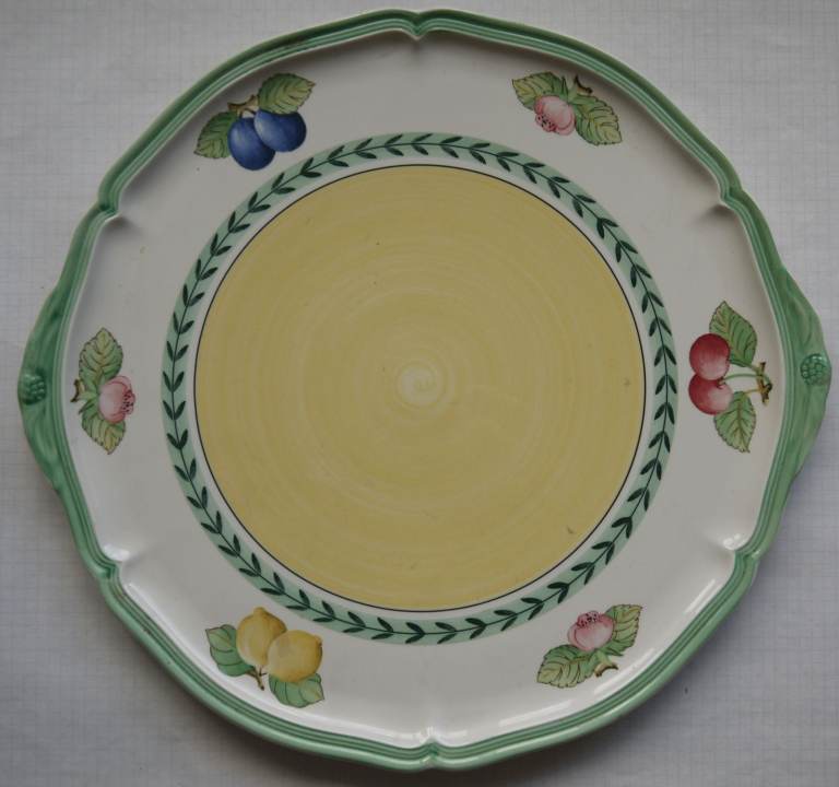 Villeroy & Boch French Garden Handled Cake Plate 