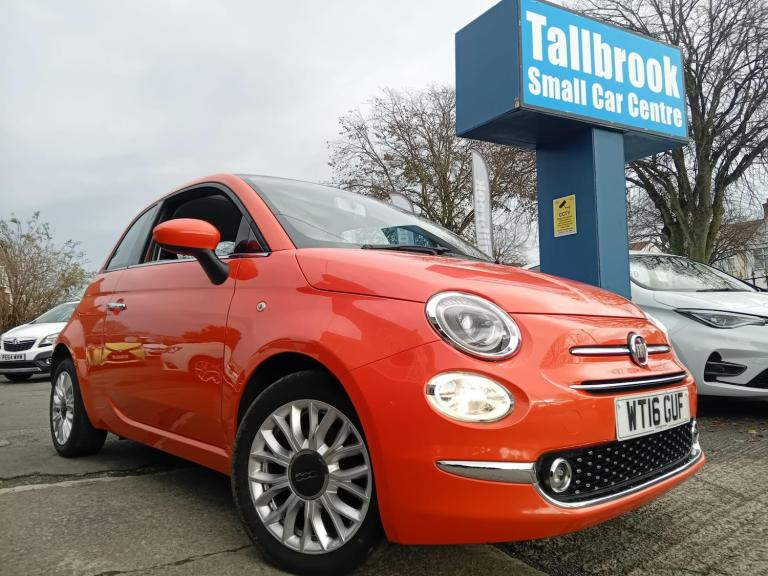 2016 Fiat 500 1.2 Lounge Euro 6 (s/s) 3dr HATCHBACK Petrol Manual